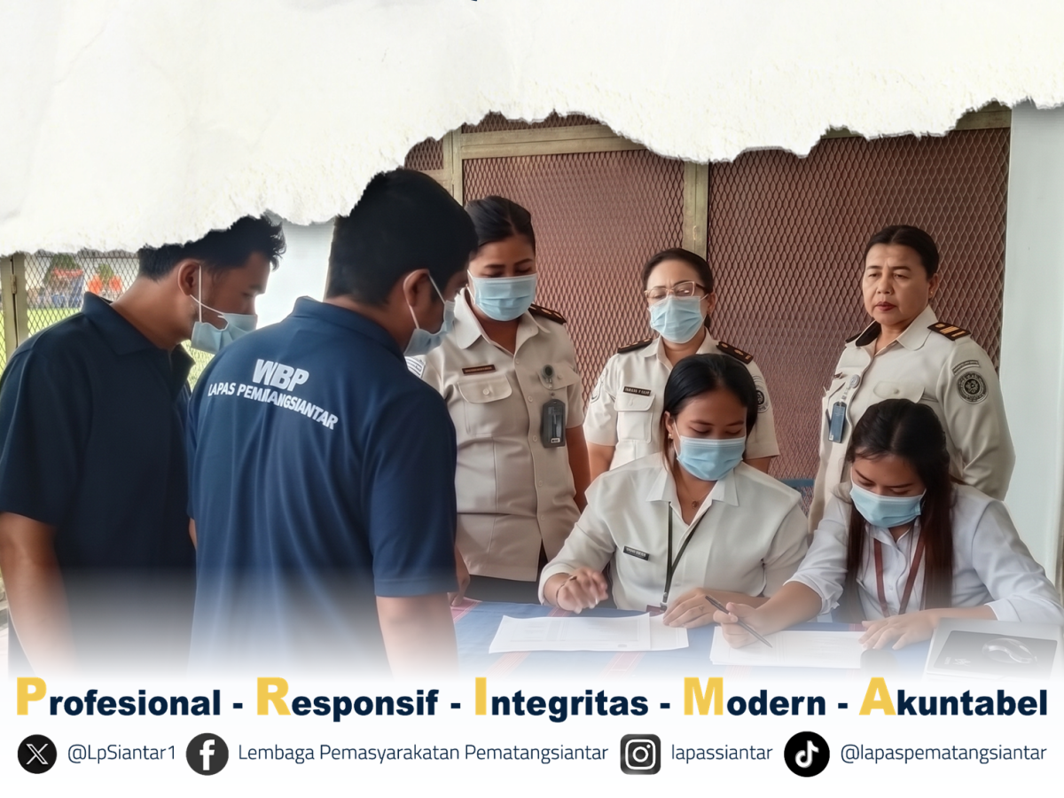 Lapas Siantar Perkuat Layanan Kesehatan, WBP Jalani Skrining Bersama Puskesmas Batu Onom